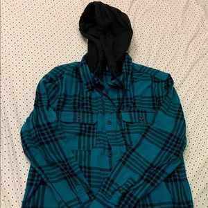 H&M men's flannel hoodie